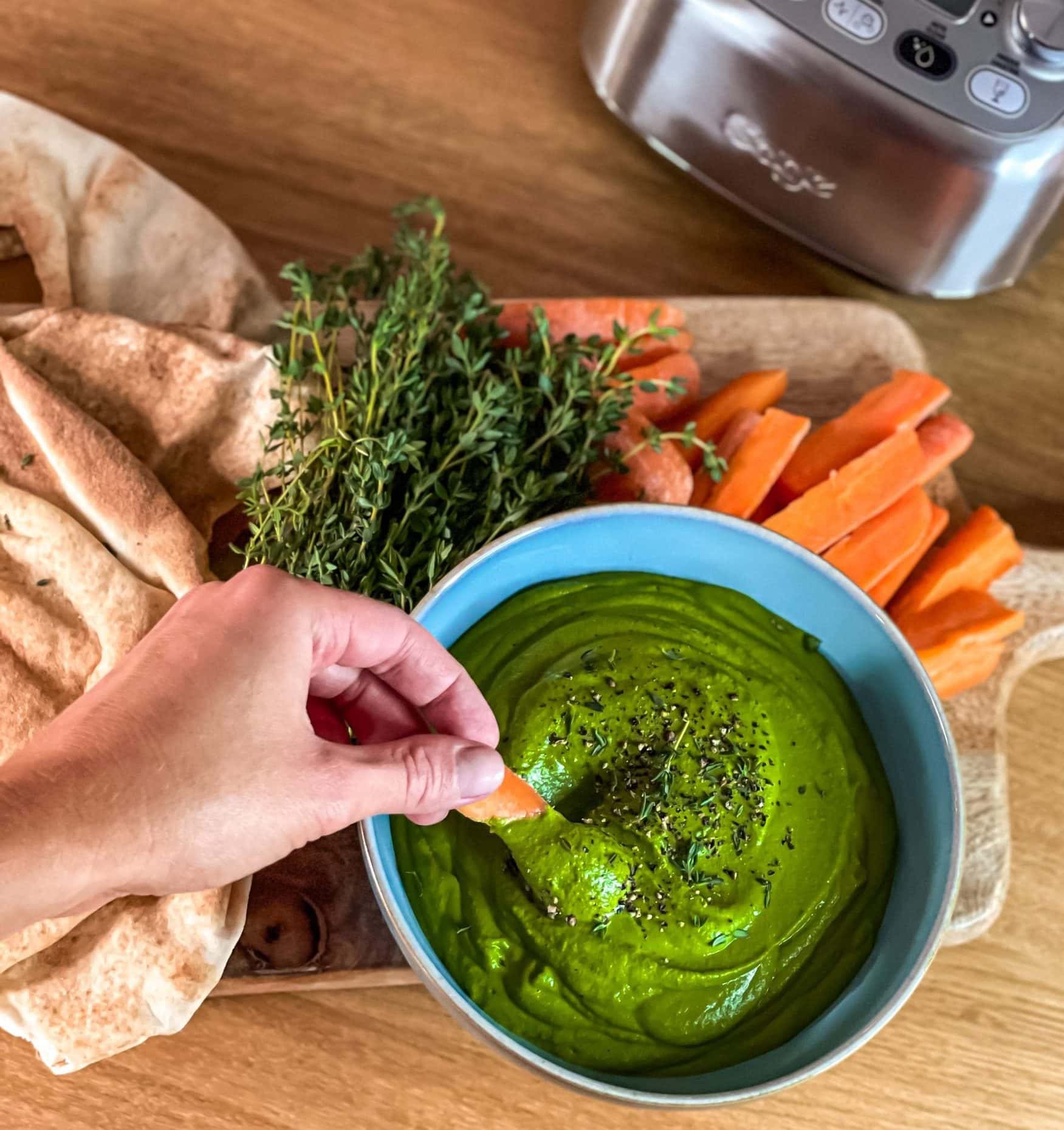 Pistachio & white bean dip The Gut Health Doctor