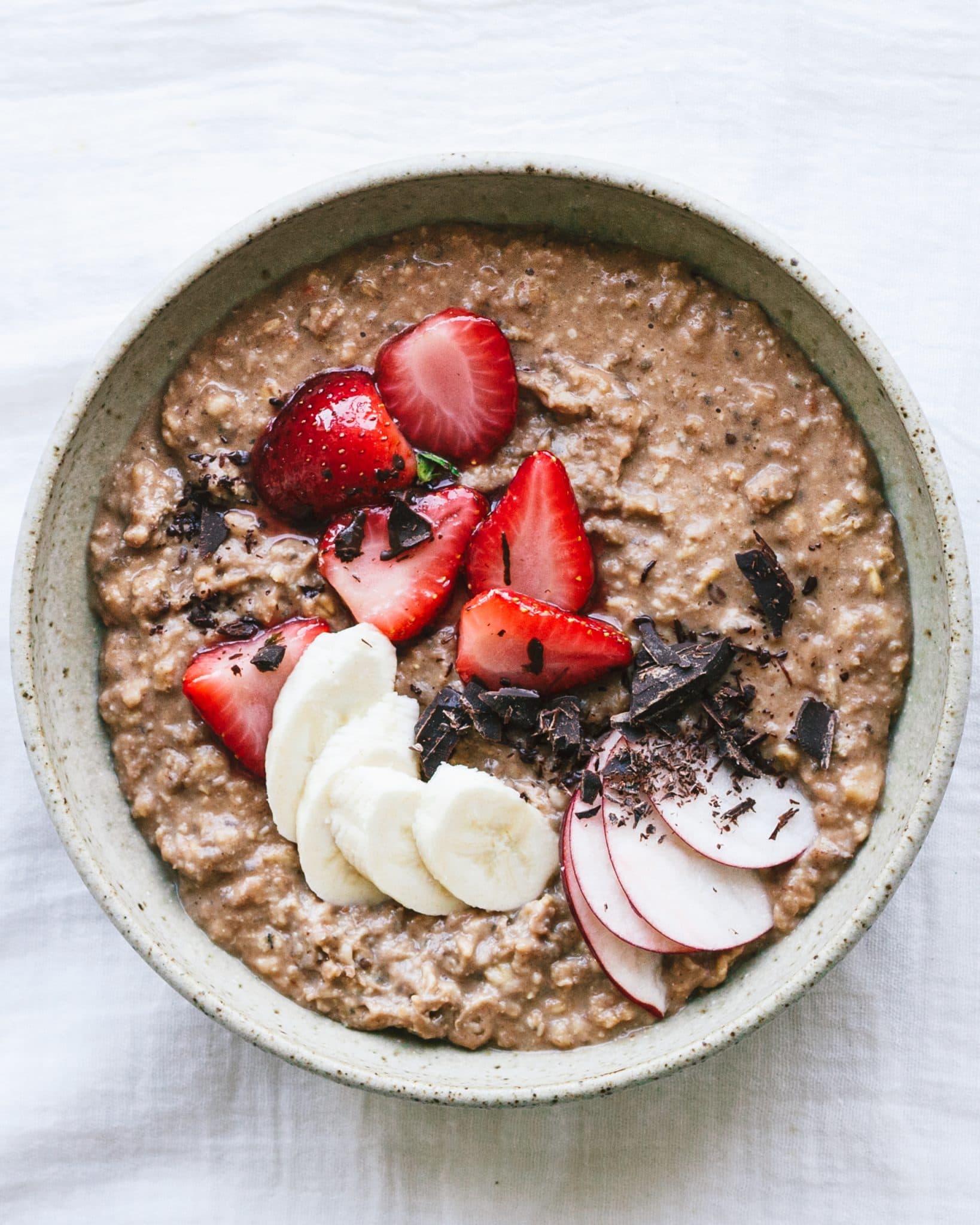 Creamy chocolate porridge The Gut Health Doctor