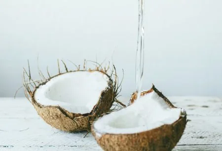coconut filled with coconut oil