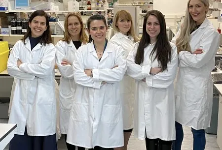 Dr Megan Rossi with her team at Kings College London