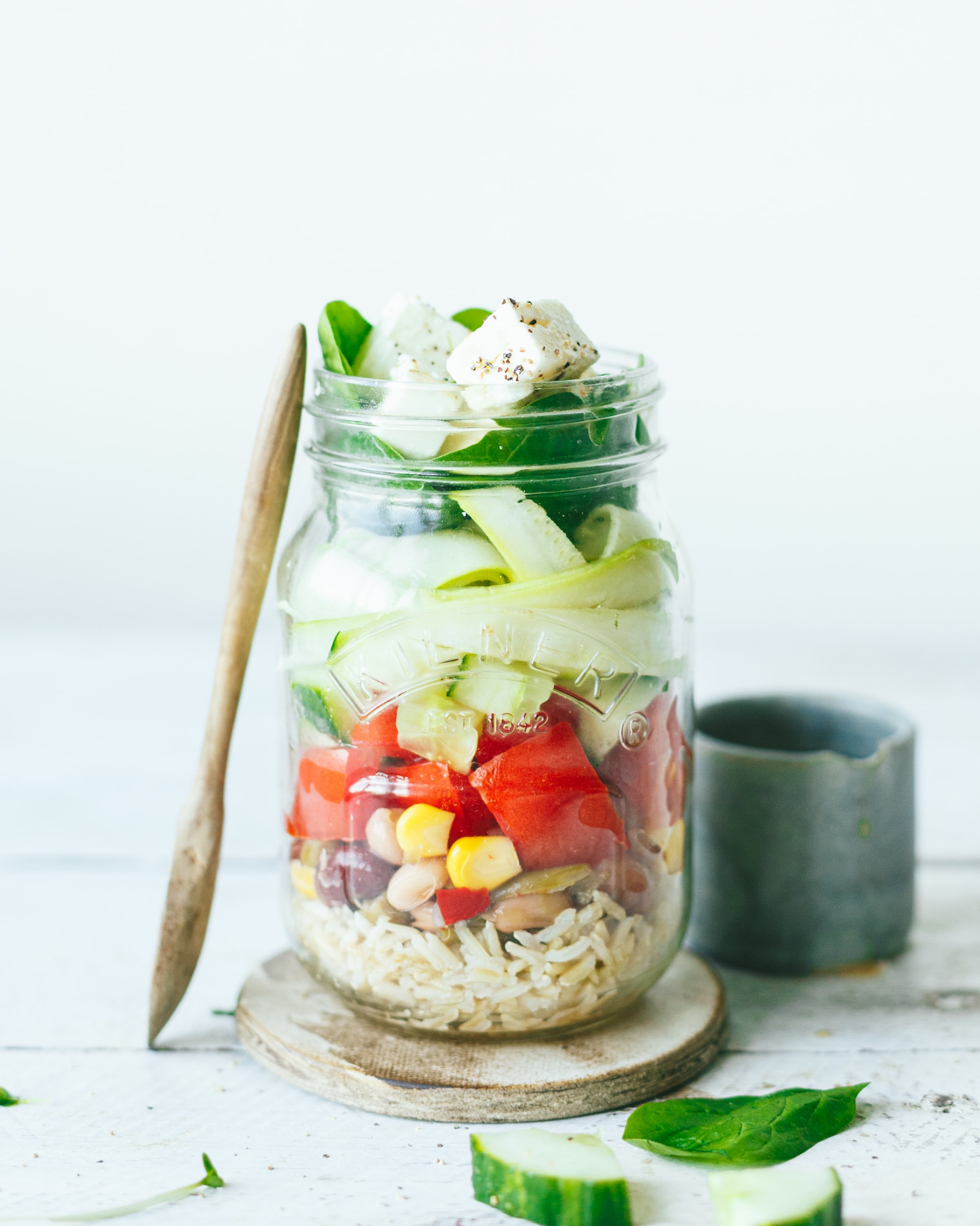 Zingy salad jars The Gut Health Doctor
