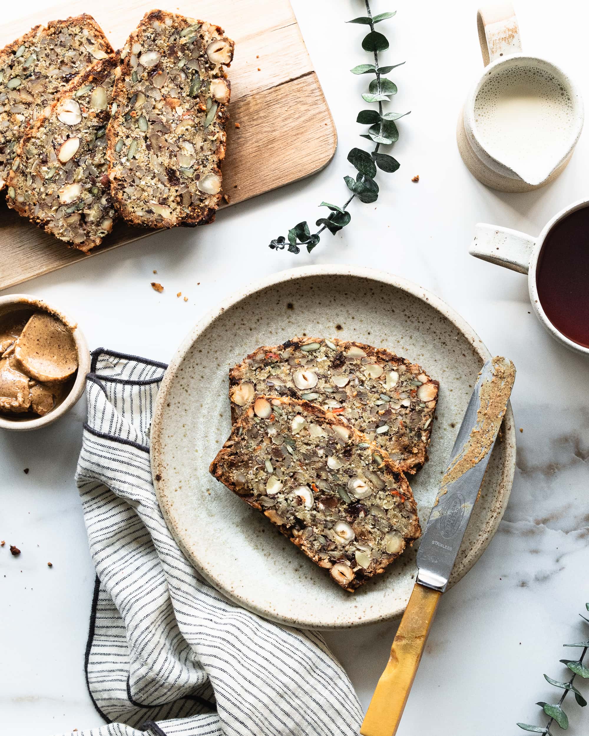 scandinavian nut and seed bread — happy belly