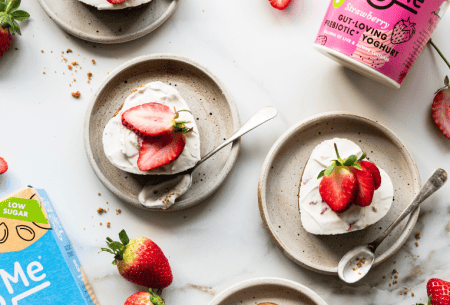 Photo of strawberry yoghurt pies