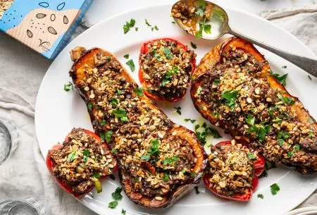 stuffed butternut squashes