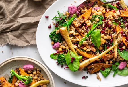 View Fibre-loaded sweet potato & chickpea salad