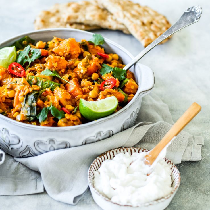 Plant-based dinner and lunch Dahl recipe by Dr Megan Rossi