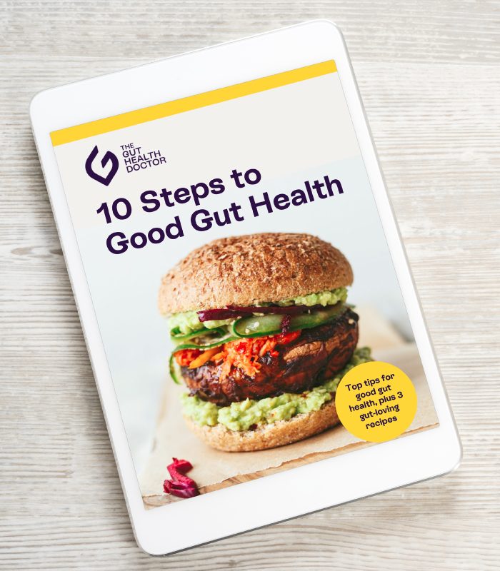 10 Step Guide to Good Gut health cover on an iPad