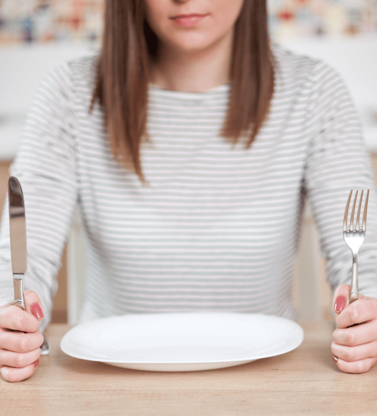 Picture of woman choosing not to honour hunger